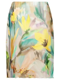 Betty Barclay Damen Midirock in mint mehrfarbig