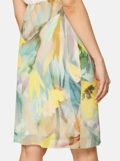 Betty Barclay Damen Midirock in mint mehrfarbig