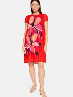Betty Barclay Damen Plisseekleid in rot