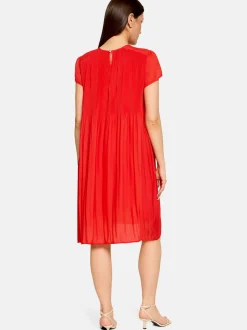 Betty Barclay Damen Plisseekleid in rot