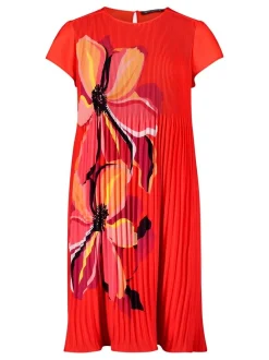 Betty Barclay Damen Plisseekleid in rot