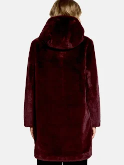 Betty Barclay Damen Plüschjacke in bordeaux