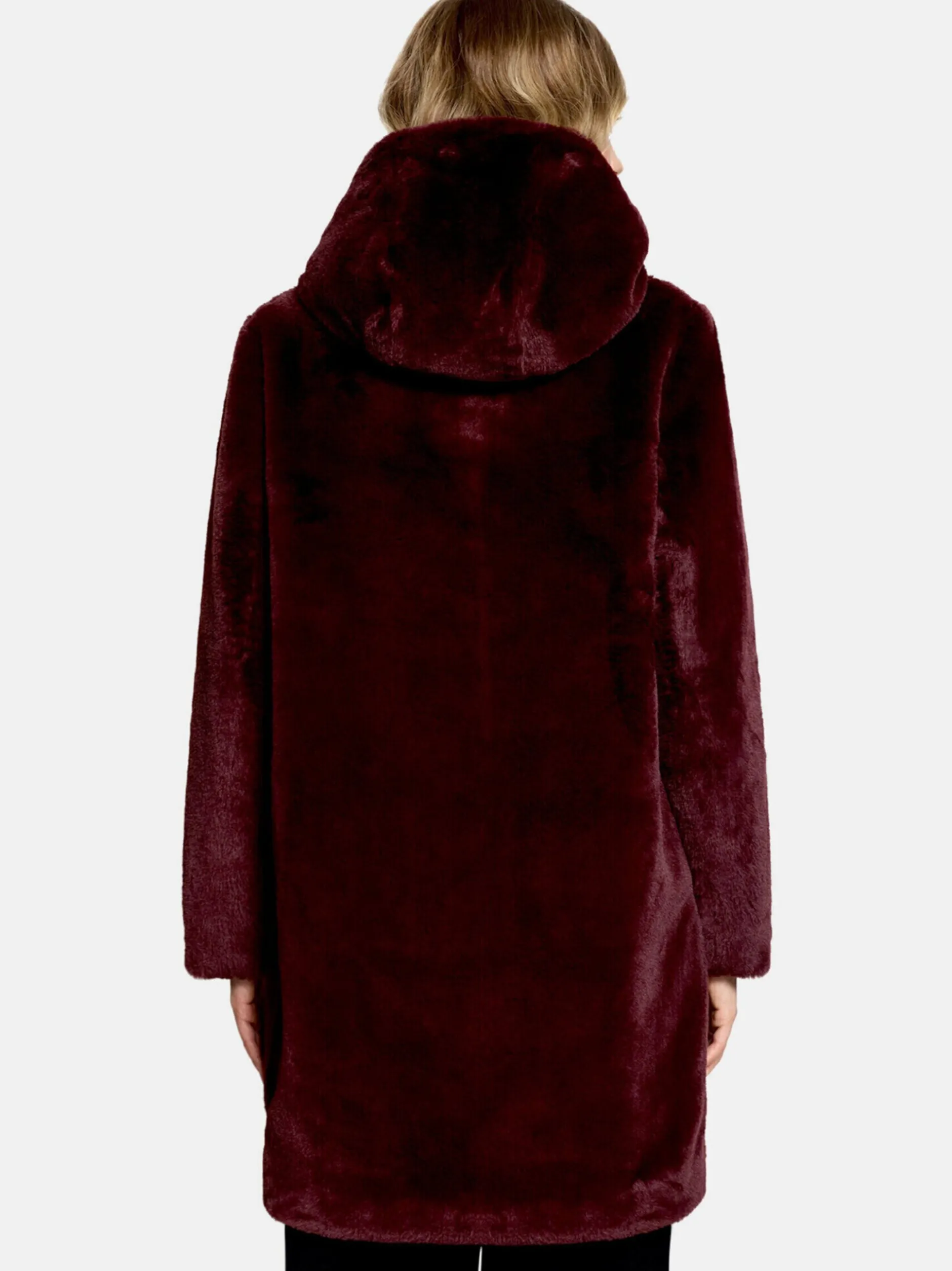 Betty Barclay Damen Plüschjacke in bordeaux