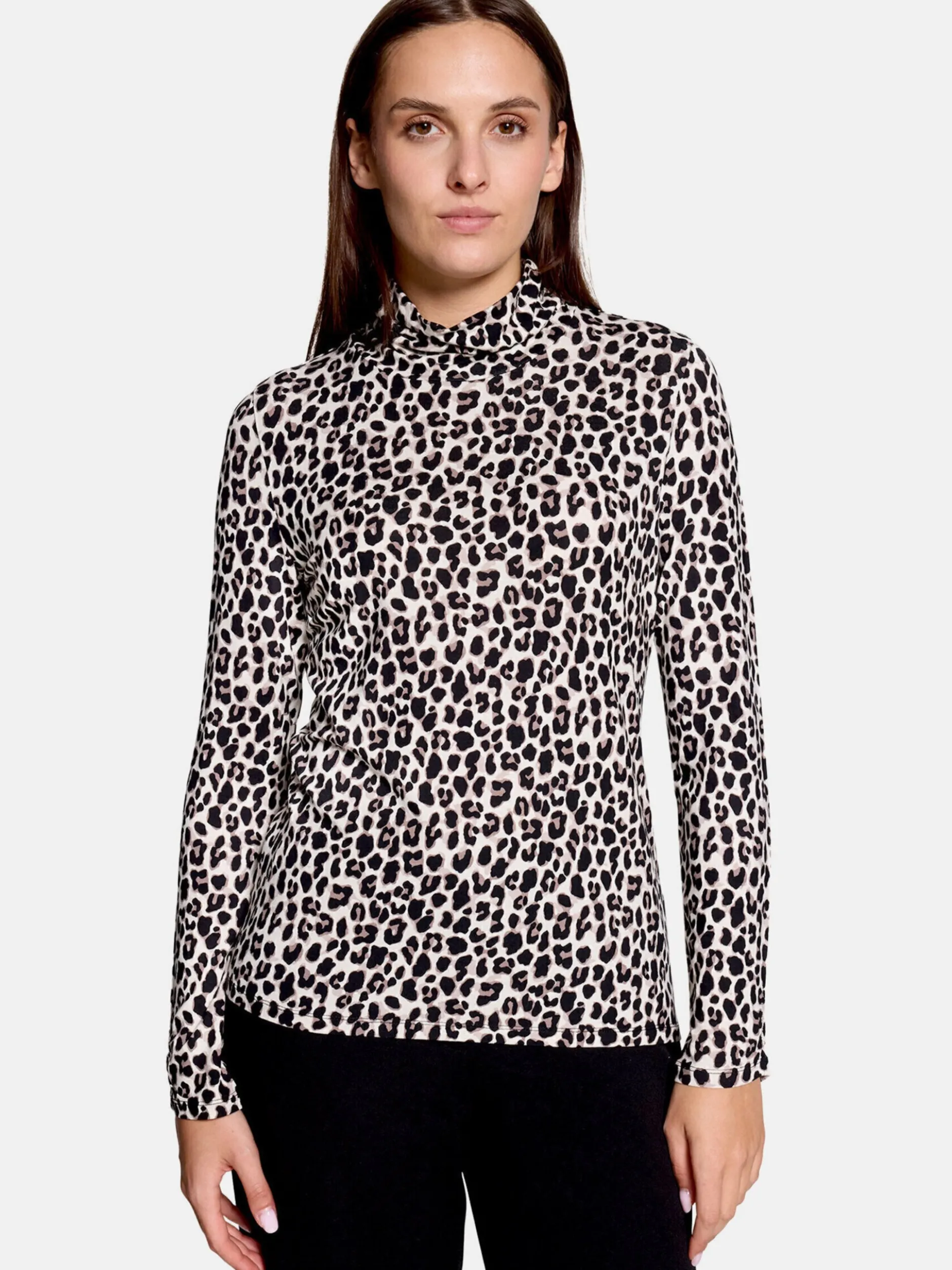 Betty Barclay Damen Rollkragenshirt in mehrfarbig beige