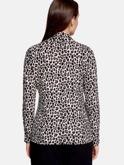 Betty Barclay Damen Rollkragenshirt in mehrfarbig beige