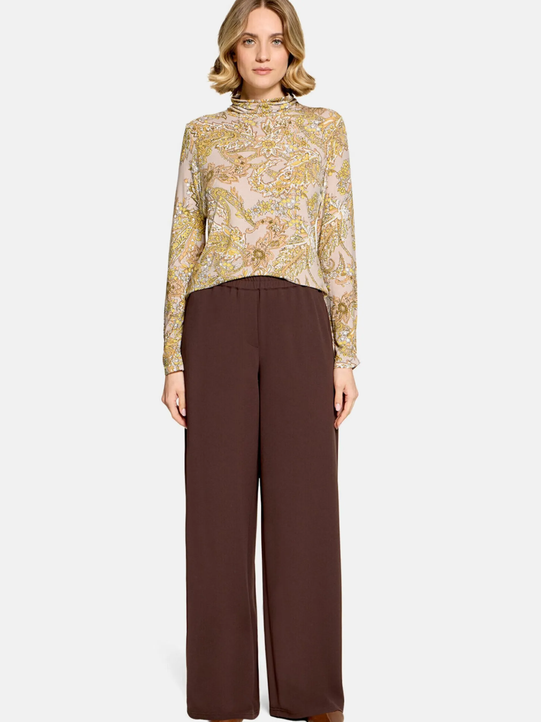 Betty Barclay Damen Rollkragenshirt in mehrfarbig beige