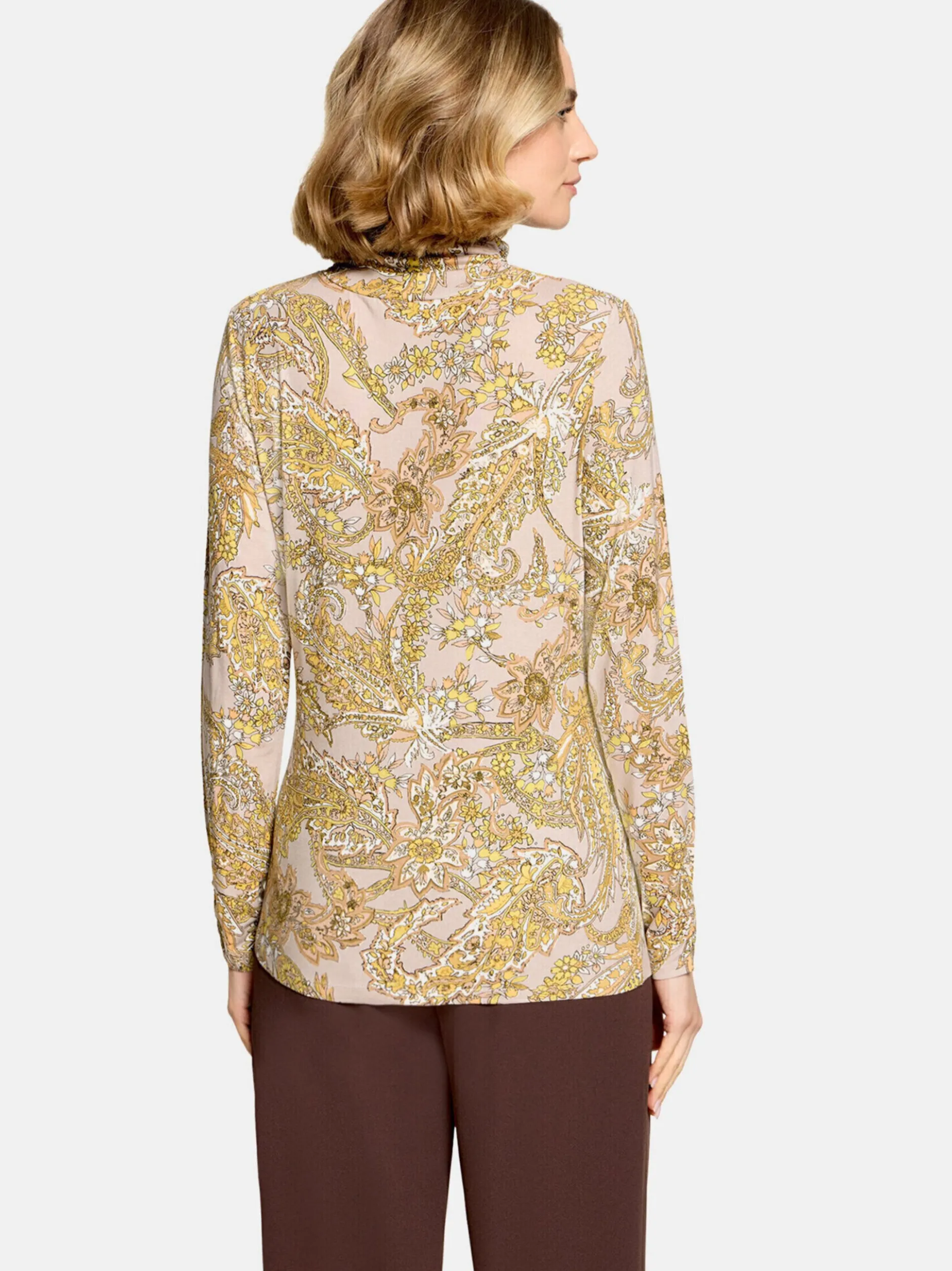 Betty Barclay Damen Rollkragenshirt in mehrfarbig beige