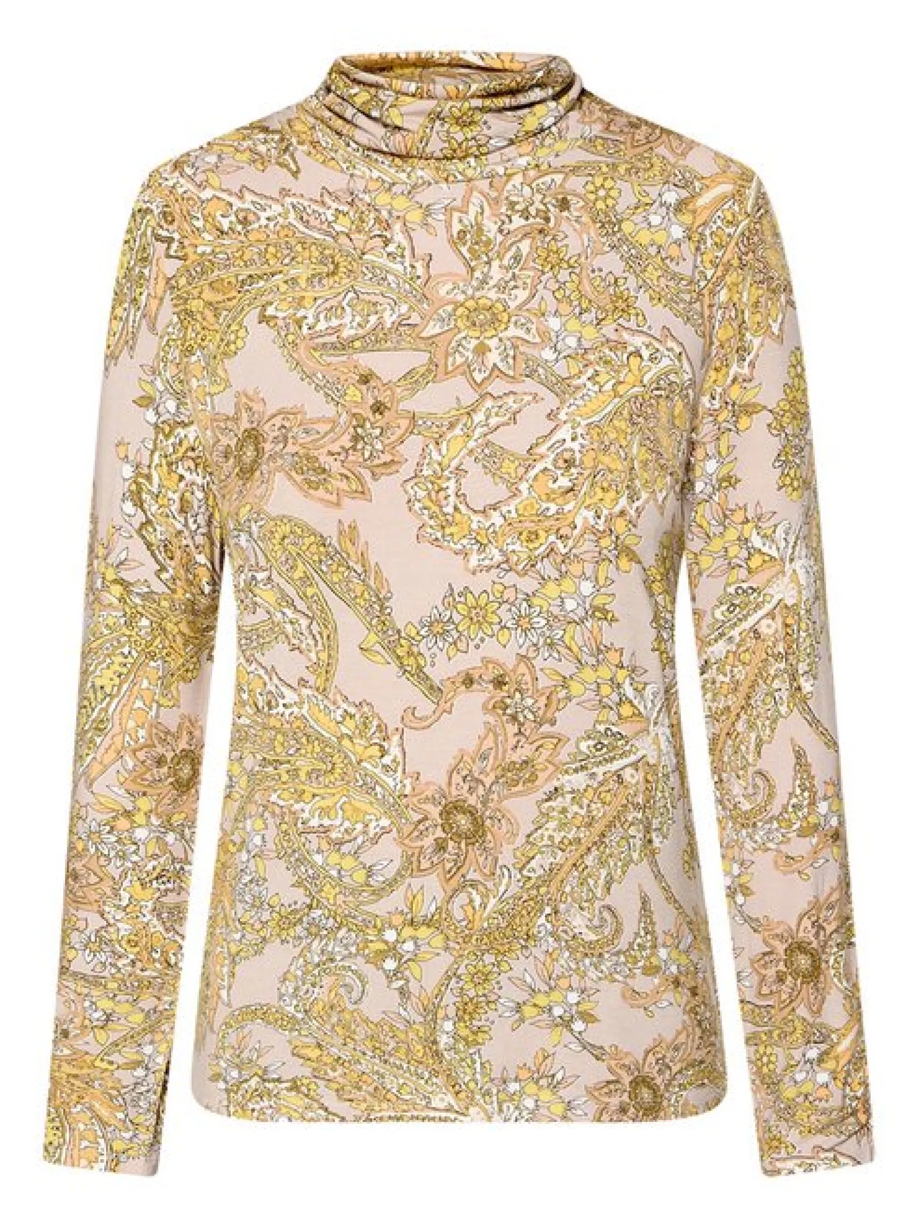 Betty Barclay Damen Rollkragenshirt in mehrfarbig beige