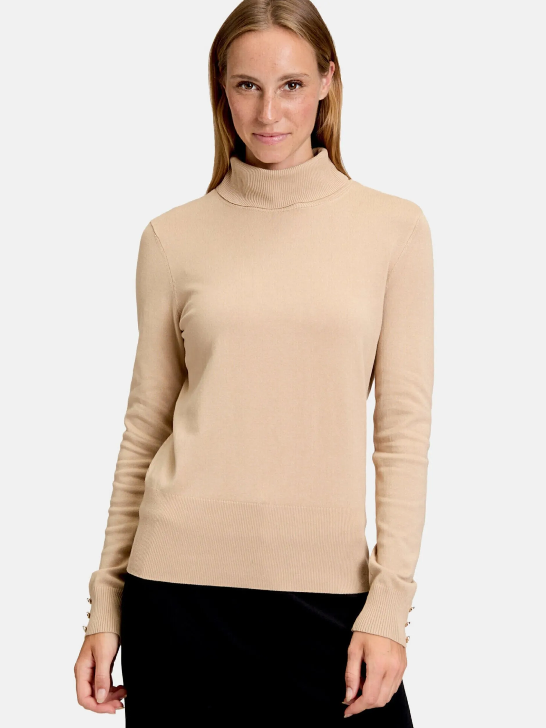 Betty Barclay Damen Rollkragenpullover in beige