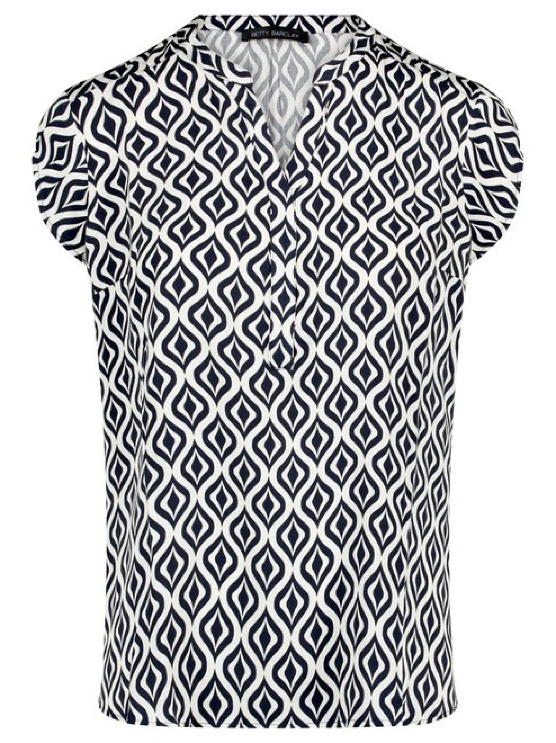 Betty Barclay Damen Schlupfbluse in blau mehrfarbig