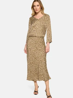 Betty Barclay Damen Schlupfbluse in beige mehrfarbig