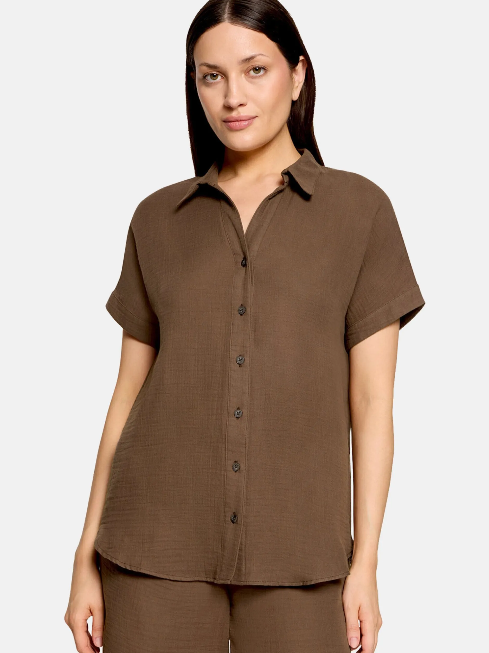 Betty Barclay Damen Schlupfbluse in braun