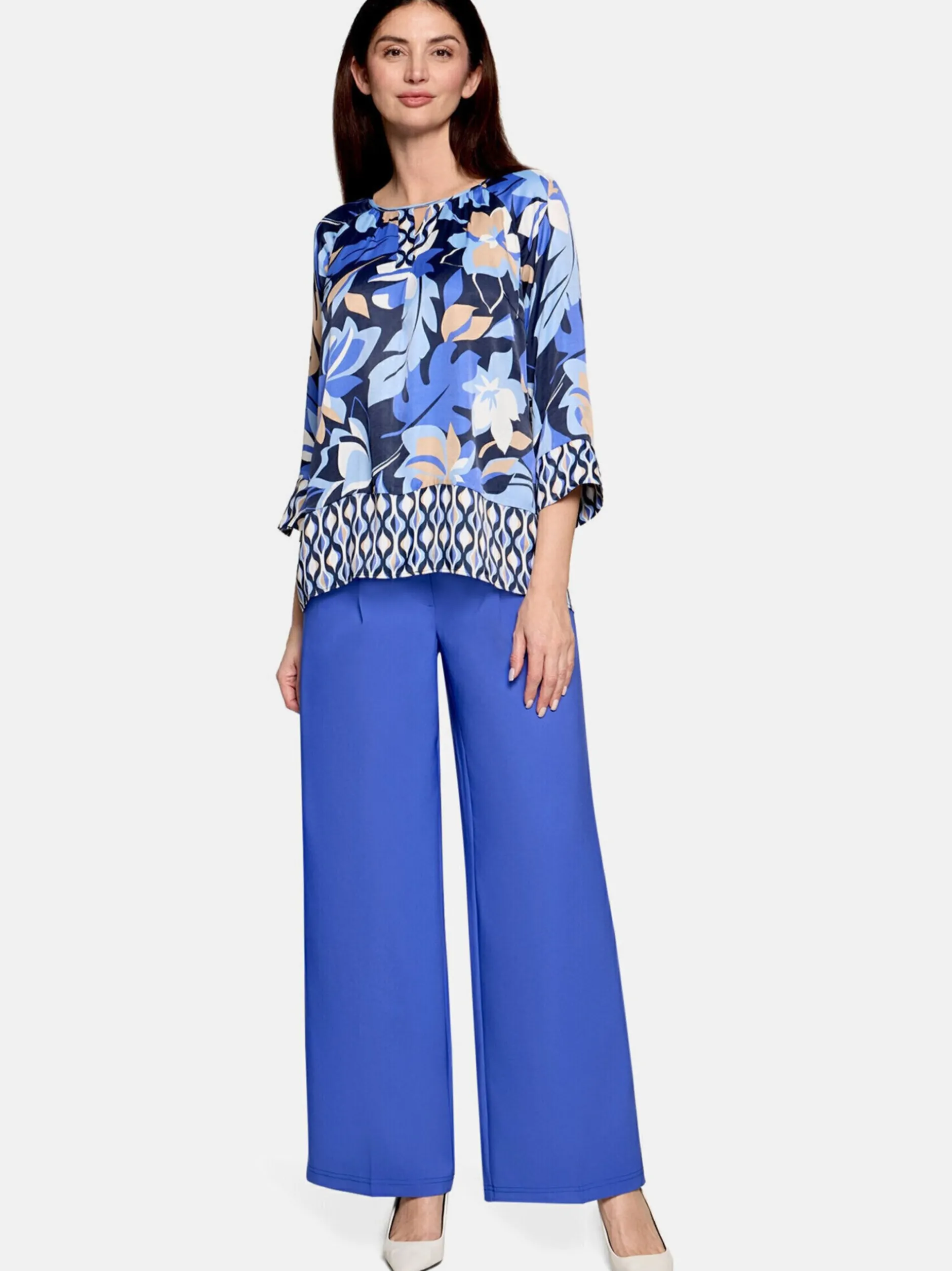 Betty Barclay Damen Schlupfbluse in blau