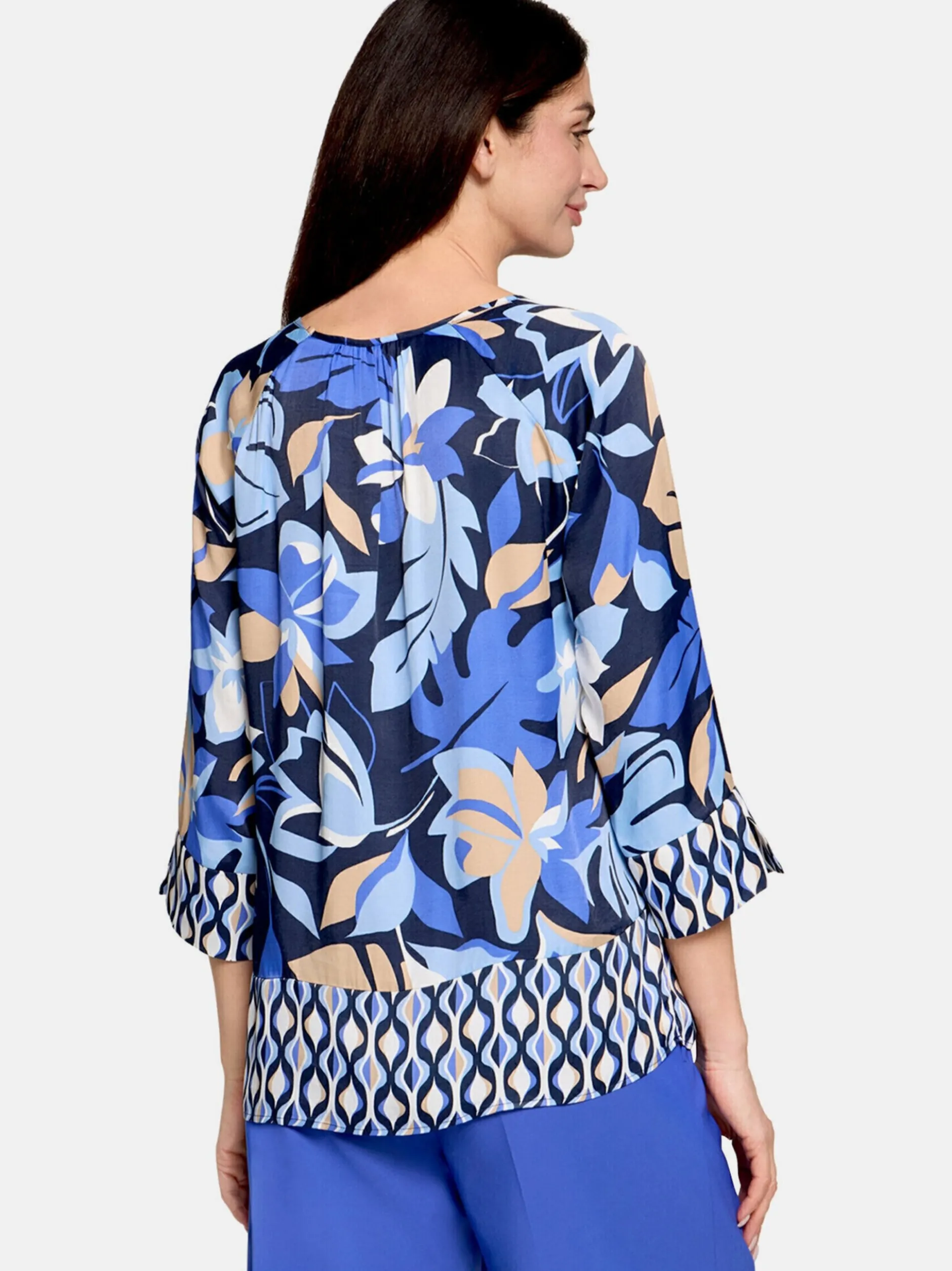 Betty Barclay Damen Schlupfbluse in blau