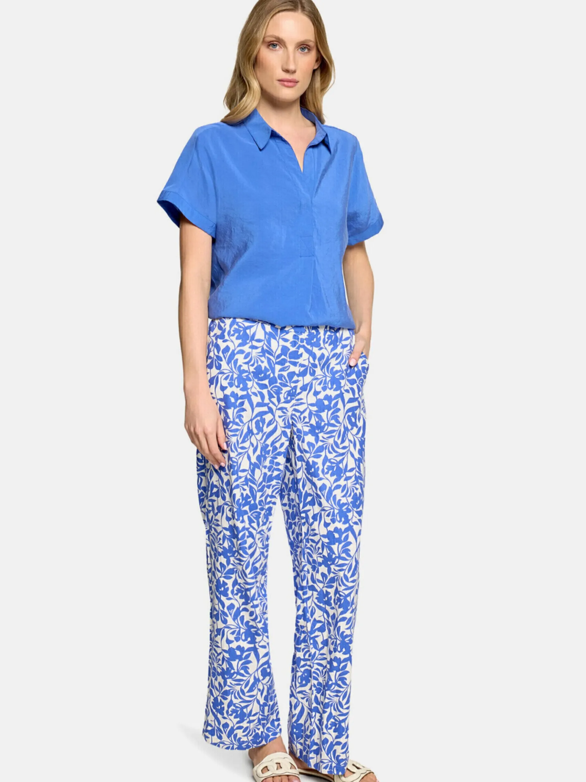 Betty Barclay Damen Schlupfbluse in blau