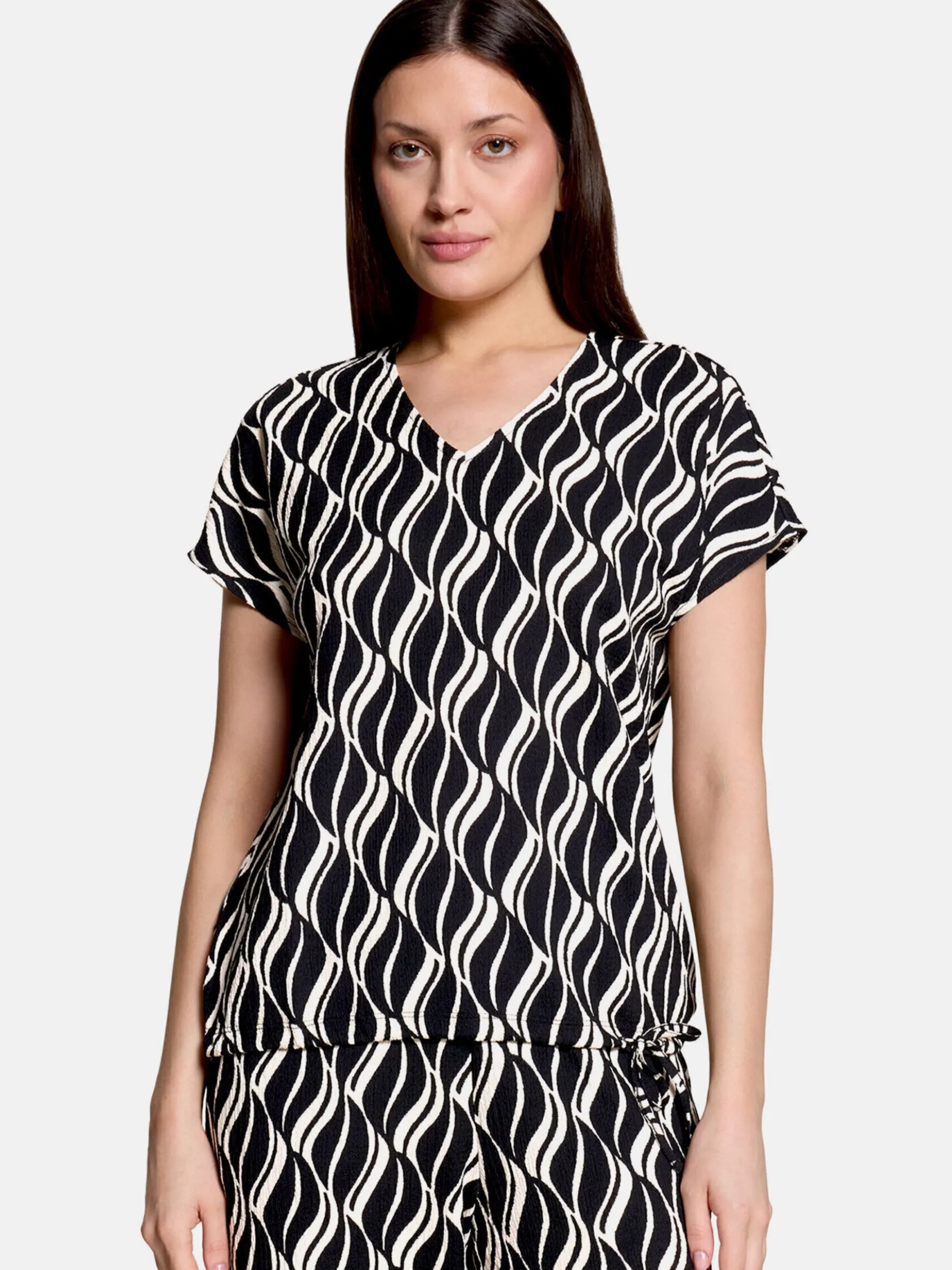Betty Barclay Damen Shirt in schwarz mehrfarbig