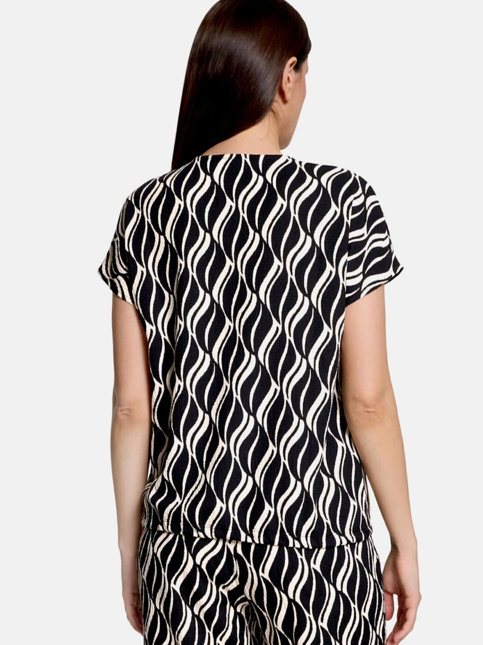 Betty Barclay Damen Shirt in schwarz mehrfarbig