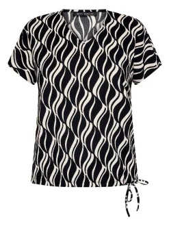 Betty Barclay Damen Shirt in schwarz mehrfarbig