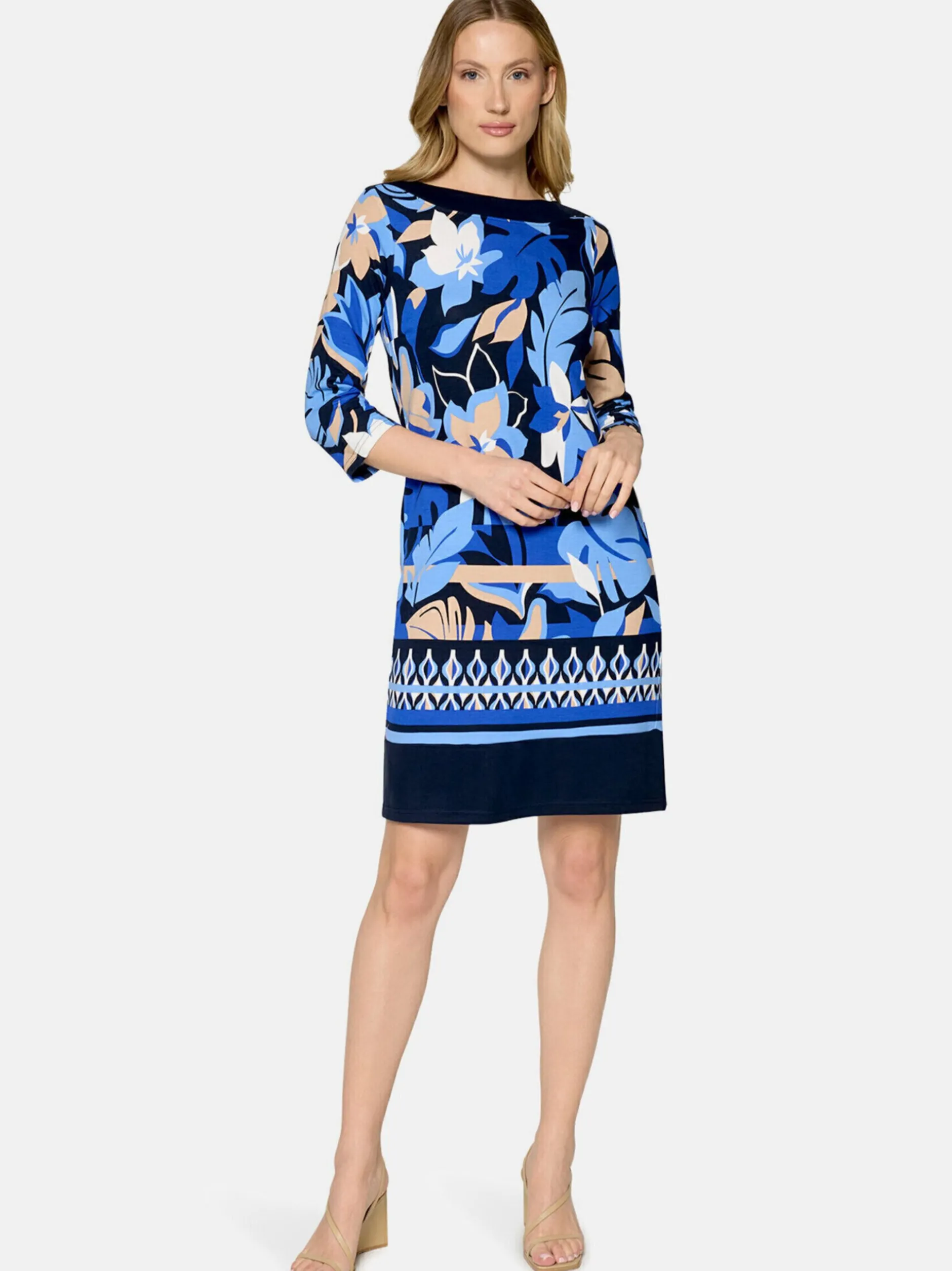 Betty Barclay Damen Shirtkleid in blau