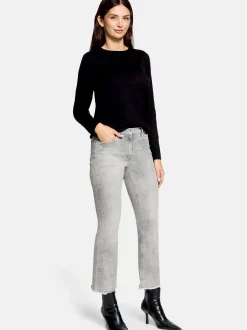 Betty Barclay Damen Slim Fit-Hose in grau