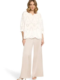 Betty Barclay Damen Sommerbluse in weiß - Ärmel: 3/4 Arm