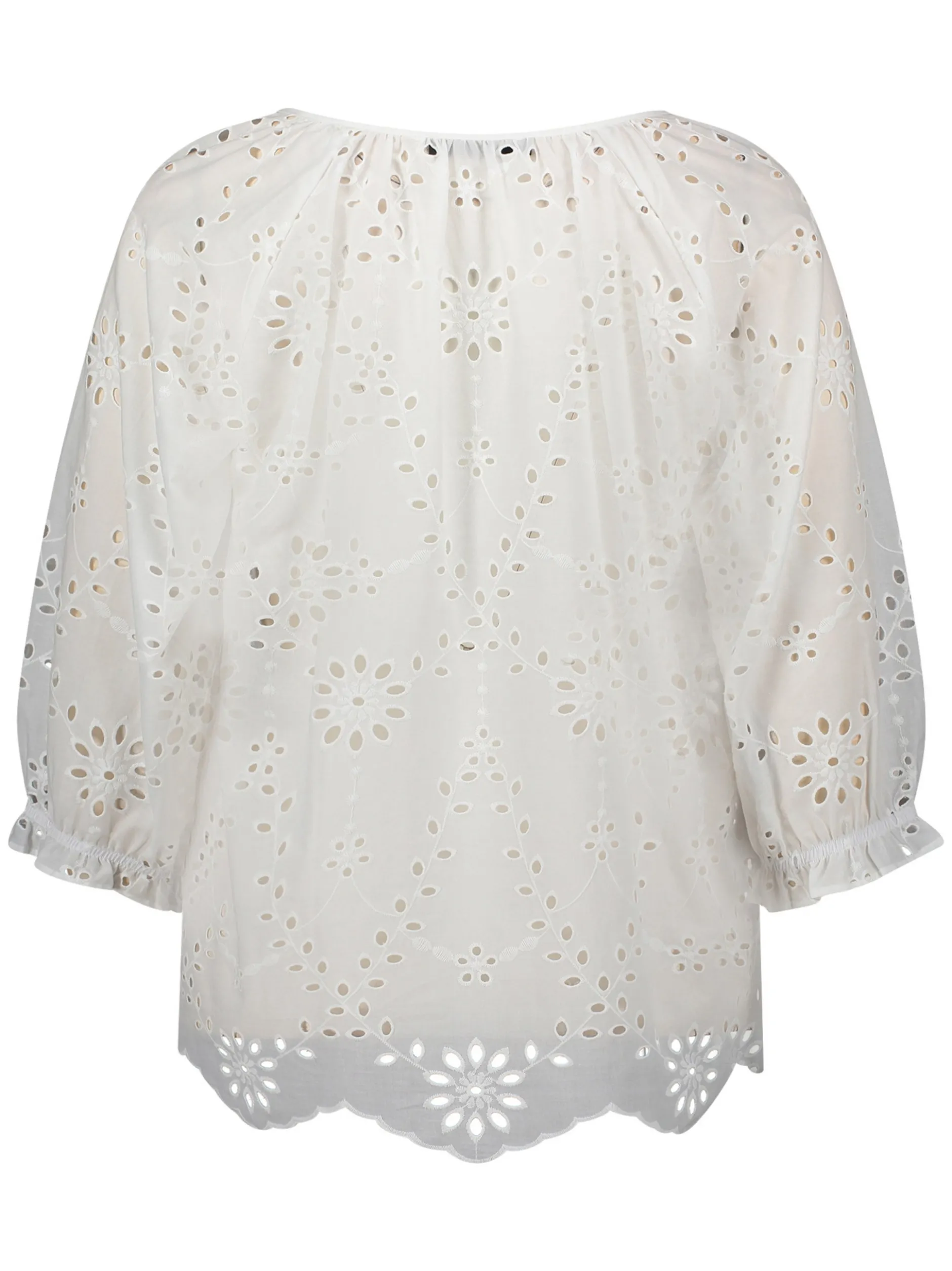 Betty Barclay Damen Sommerbluse in weiß - Ärmel: 3/4 Arm