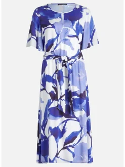 Betty Barclay Damen Sommerkleid in blau weiß