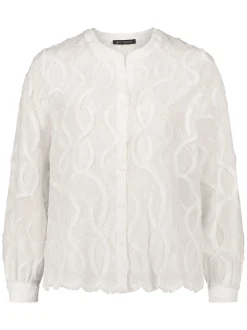 Betty Barclay Damen Spitzenbluse in weiß