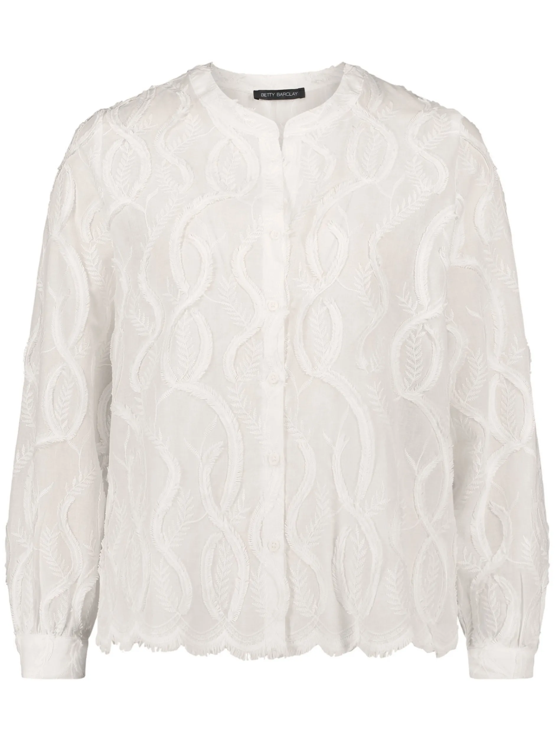 Betty Barclay Damen Spitzenbluse in weiß