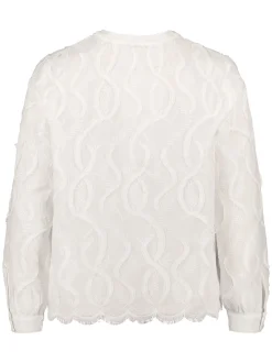 Betty Barclay Damen Spitzenbluse in weiß