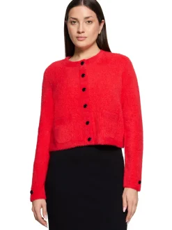 Betty Barclay Damen Strickjacke in rot - Ärmel: langarm