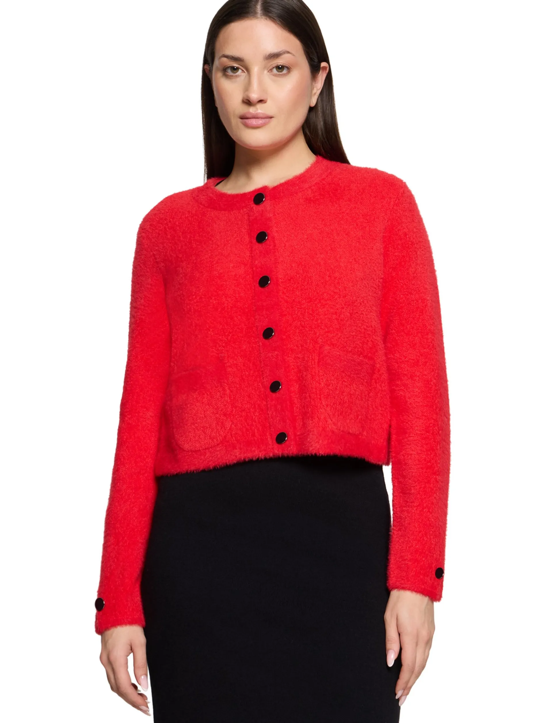 Betty Barclay Damen Strickjacke in rot - Ärmel: langarm