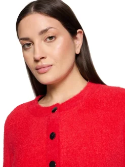 Betty Barclay Damen Strickjacke in rot - Ärmel: langarm