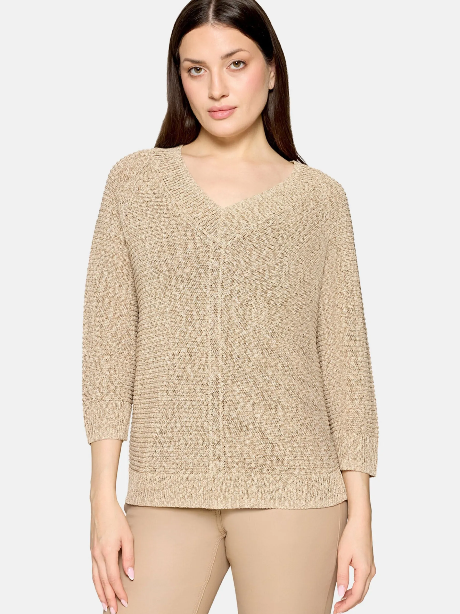 Betty Barclay Damen Strickpullover in beige