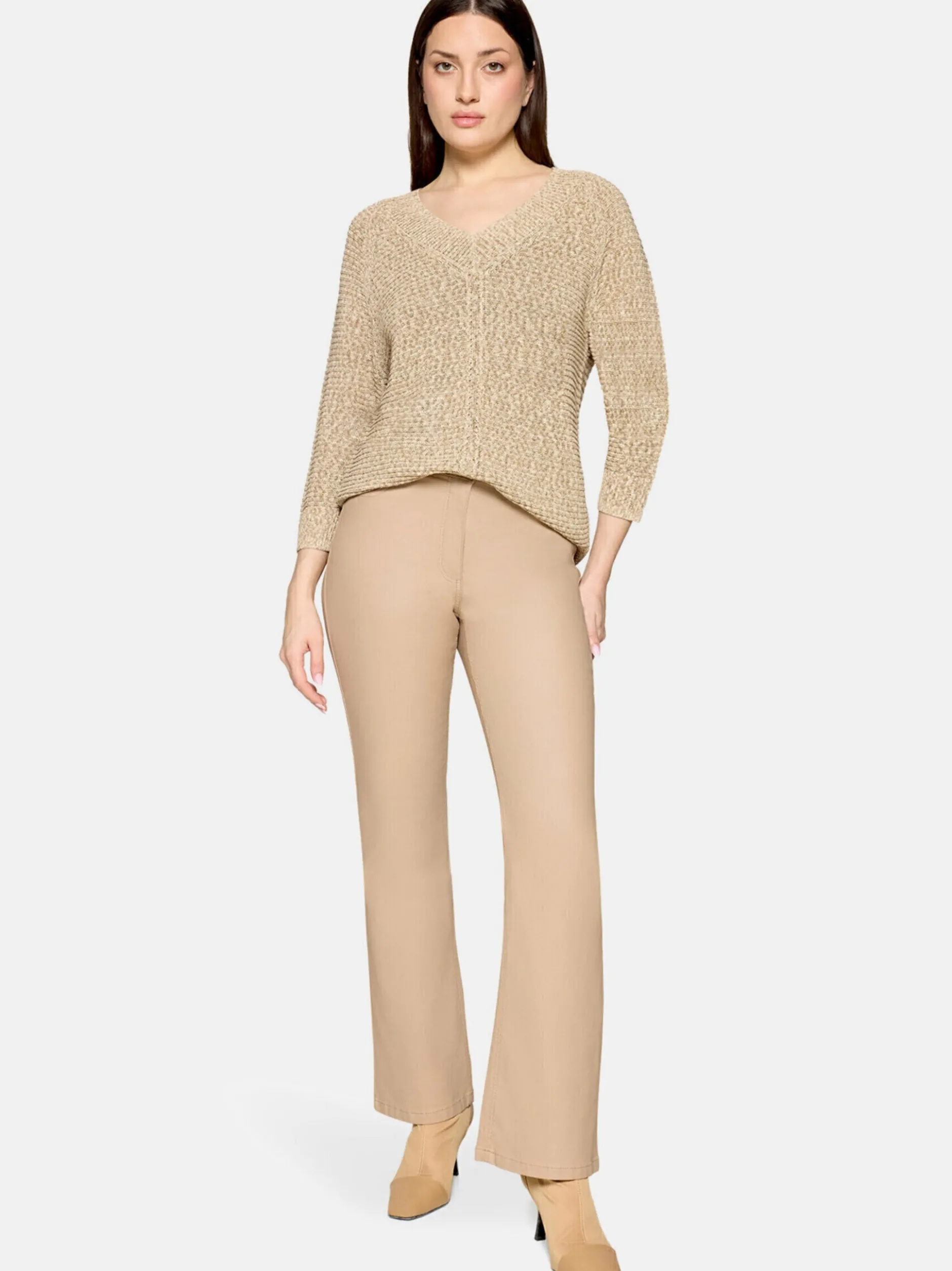 Betty Barclay Damen Strickpullover in beige