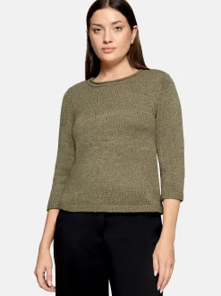 Betty Barclay Damen Strickpullover in khaki oliv