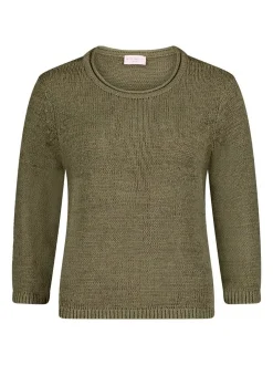 Betty Barclay Damen Strickpullover in khaki oliv