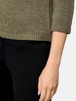 Betty Barclay Damen Strickpullover in khaki oliv
