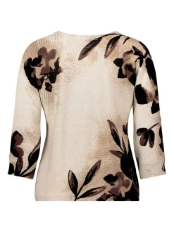 Betty Barclay Damen Strickpullover in mehrfarbig beige