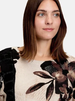 Betty Barclay Damen Strickpullover in mehrfarbig beige