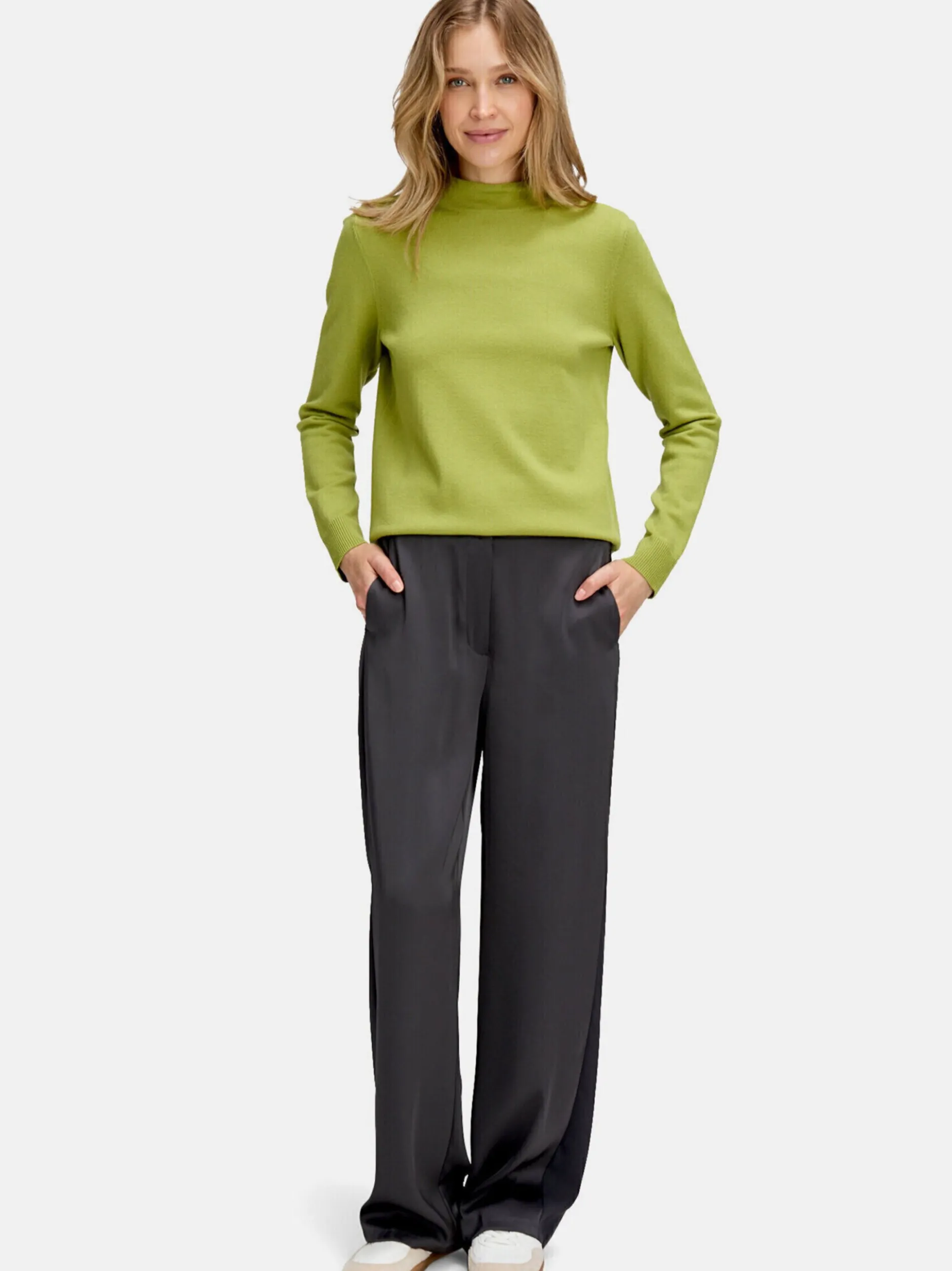 Betty Barclay Damen Strickpullover in grün