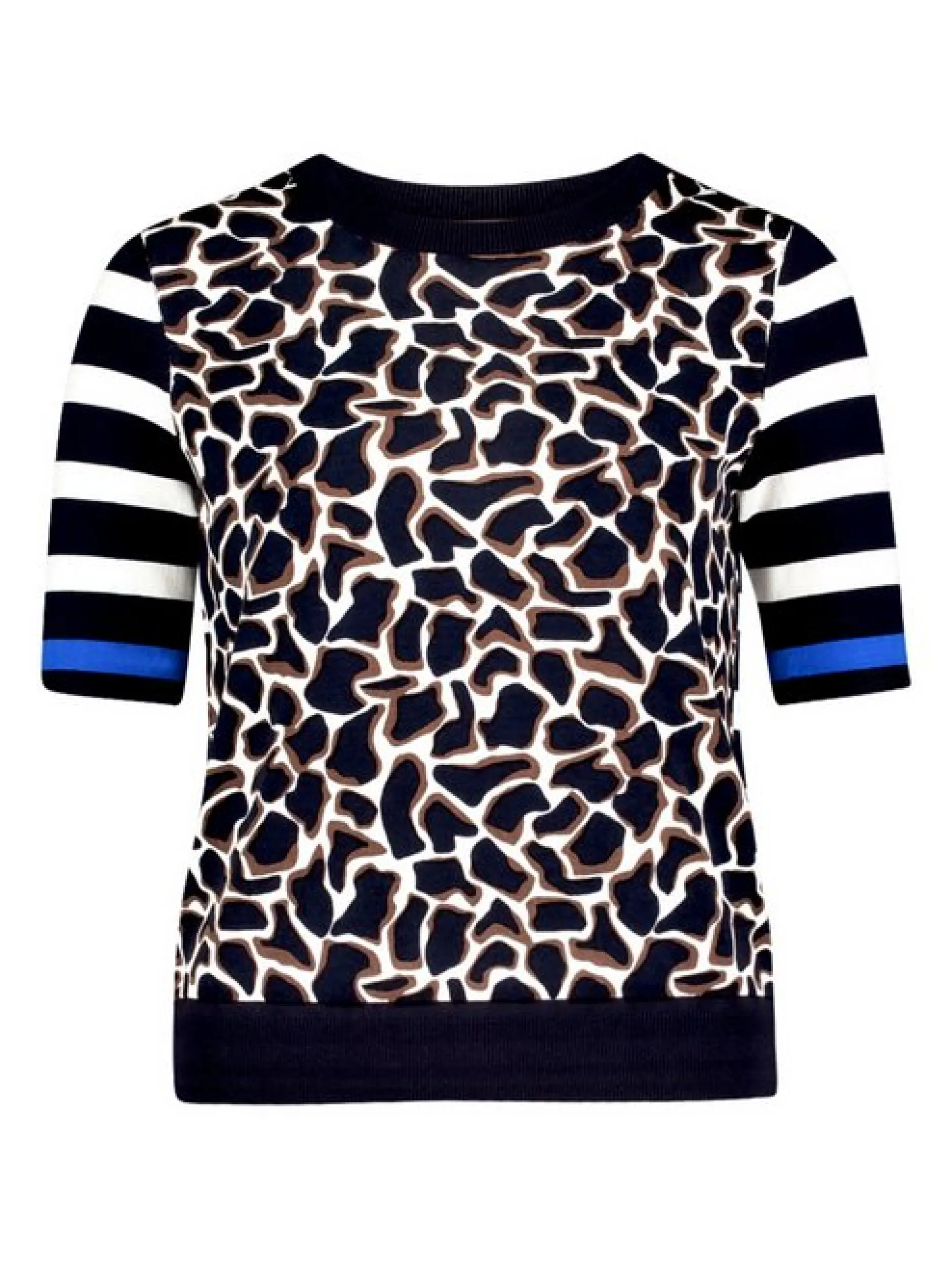 Betty Barclay Damen Strickpullover in marine mehrfarbig