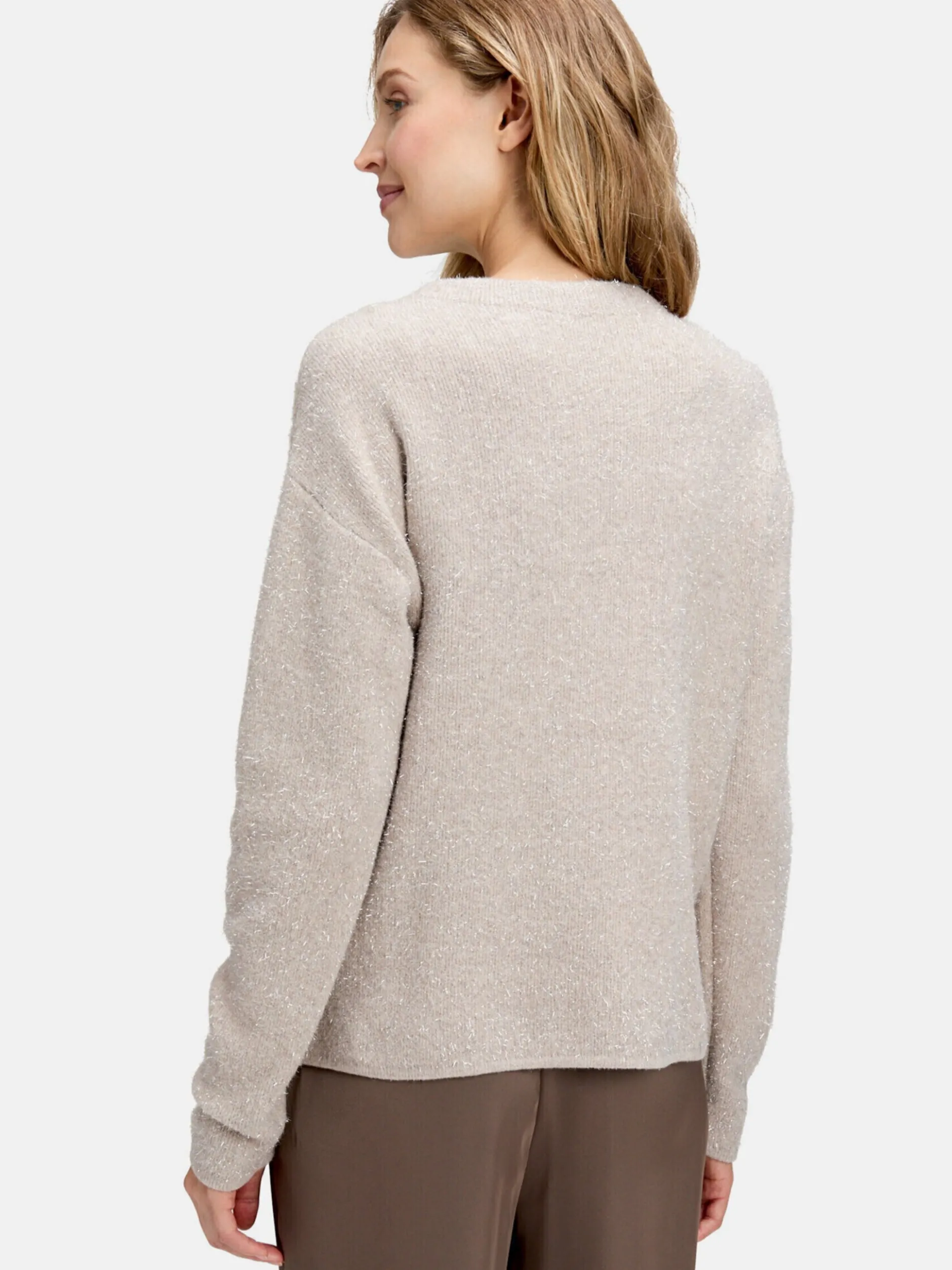 Betty Barclay Damen Strickpullover in beige mehrfarbig
