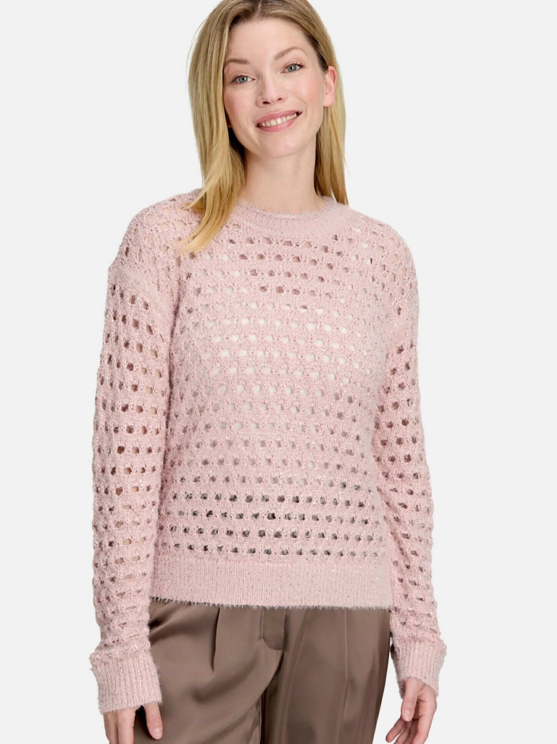 Betty Barclay Damen Strickpullover in rosa altrosa