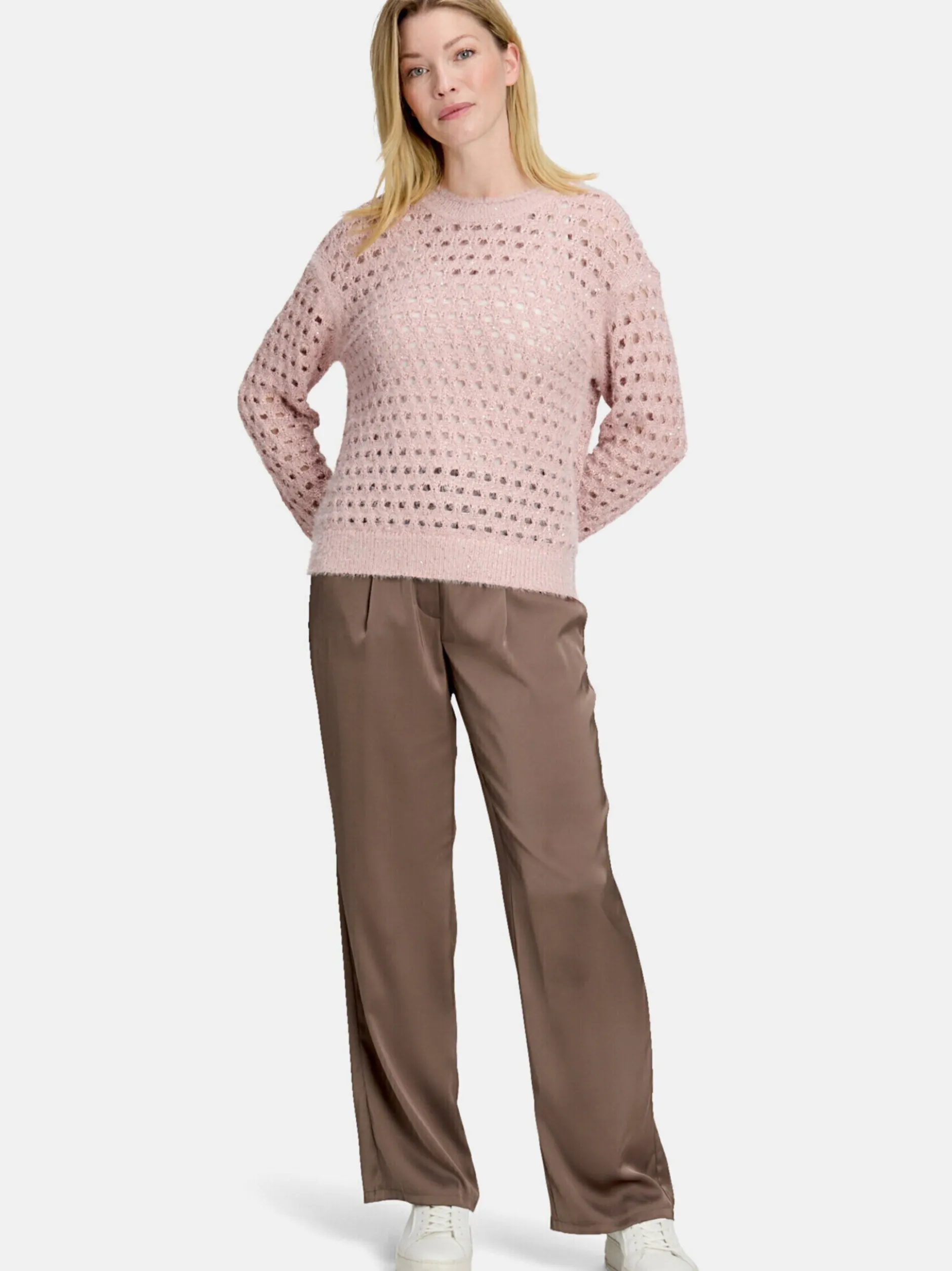 Betty Barclay Damen Strickpullover in rosa altrosa