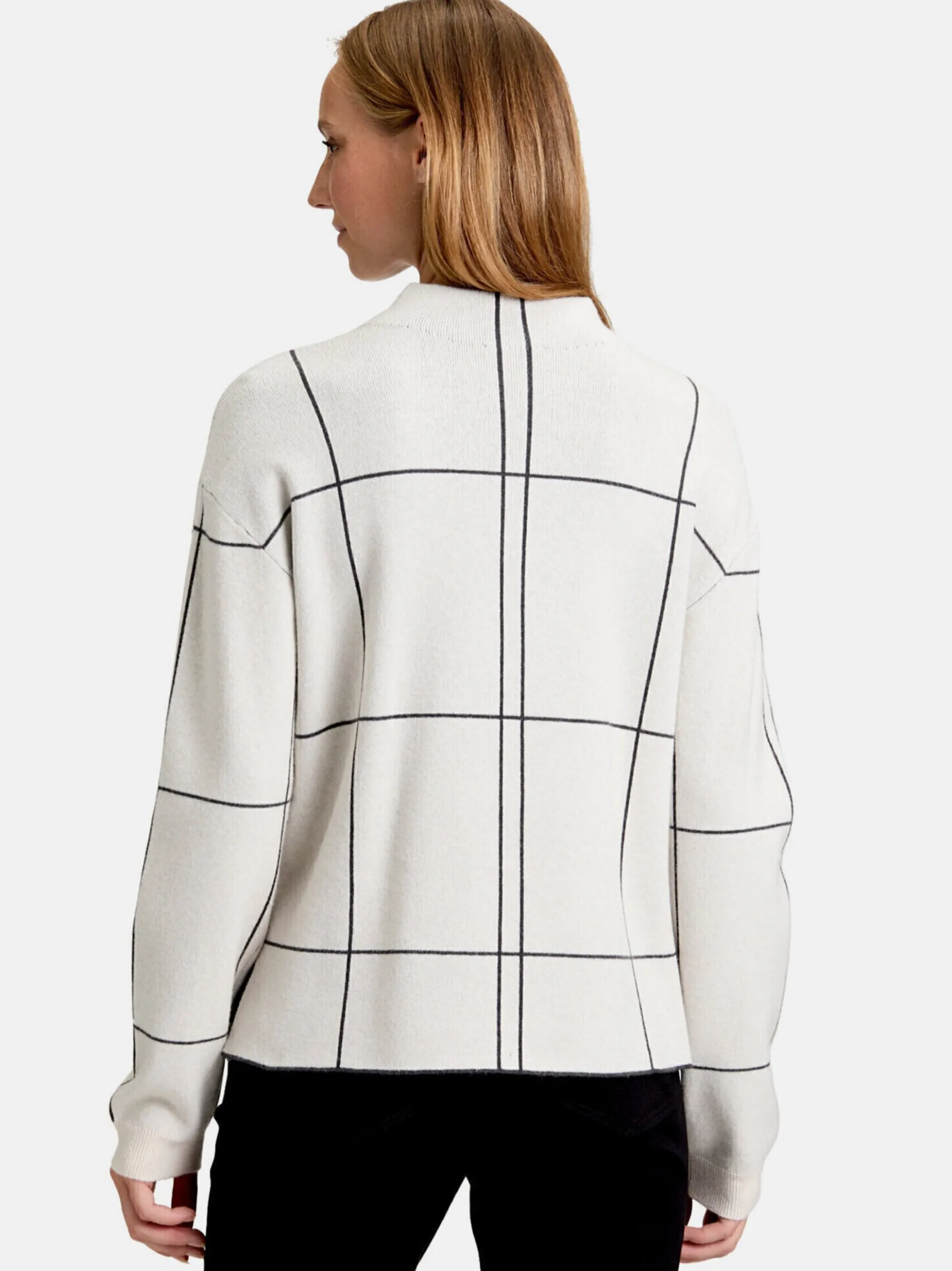 Betty Barclay Damen Strickpullover in beige grau