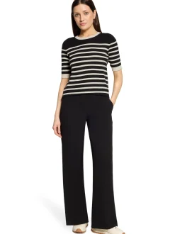 Betty Barclay Damen Strickshirt in beige schwarz