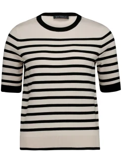 Betty Barclay Damen Strickshirt in beige schwarz