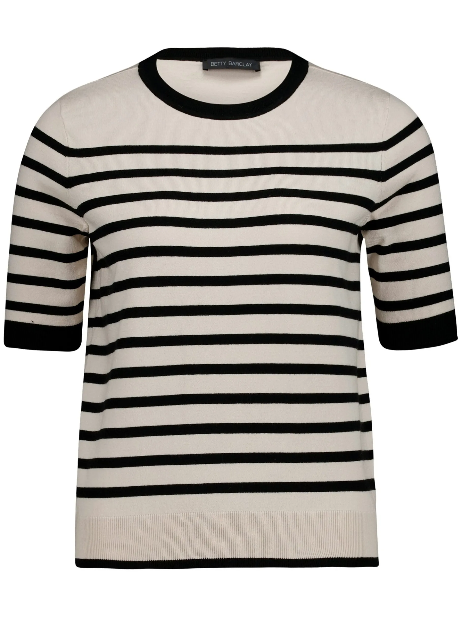 Betty Barclay Damen Strickshirt in beige schwarz