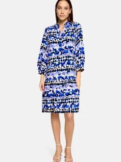 Betty Barclay Damen Stufenkleid in blau mehrfarbig